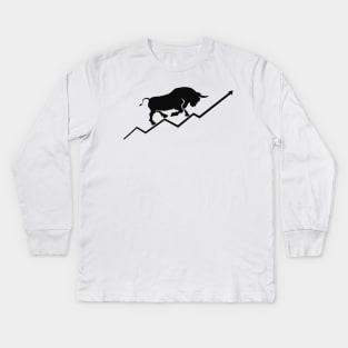 Trader - Bullish Market Kids Long Sleeve T-Shirt